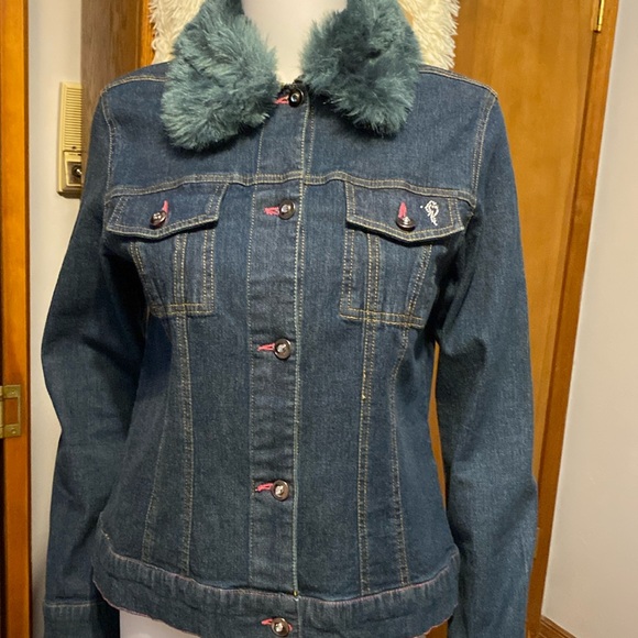 Jackets & Blazers - Ladies Blue Jean Jacket by Cappagallo. Size S